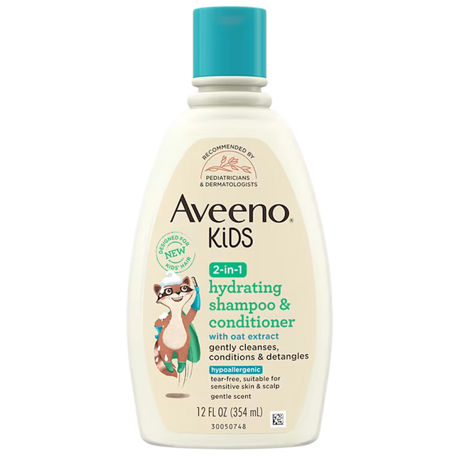 Aveeno Kids 2-in-1 Hydrating Shampoo & Conditioner 12 FL OZ | 354 ML
