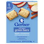 Gerber Apple Cinnamon Soft Baked Grain Bars for Toddlers 12 plus Months