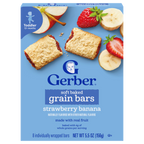 Gerber Strawberry Banana Soft Baked Grain Bars for Toddlers 12 plus Months