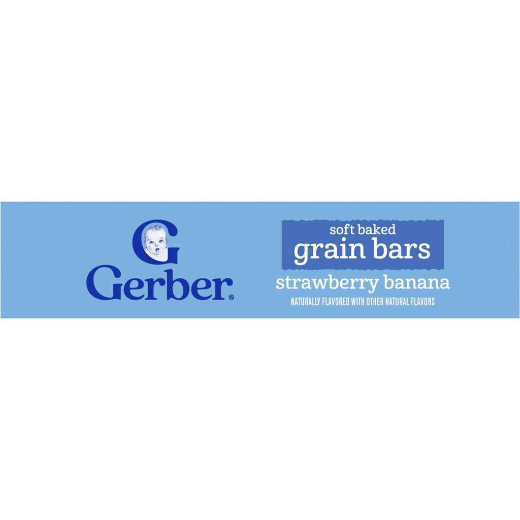Gerber Strawberry Banana Soft Baked Grain Bars for Toddlers 12 plus Months