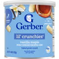 Gerber Lil’ Crunchies® Vanilla Maple snacks for baby Crawler 8+ months
