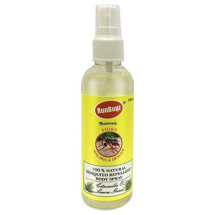 RunBugz Natural Mosquito Repellent Body Spray with Citronella and Lemon Grass – 100 ml