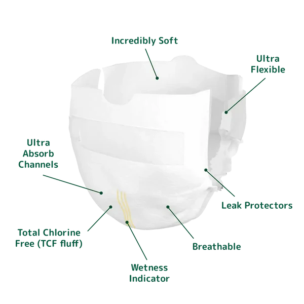 Bambo Nature Premium Baby Diapers Size 0 Xxs 1 to 3 kg 24 Count