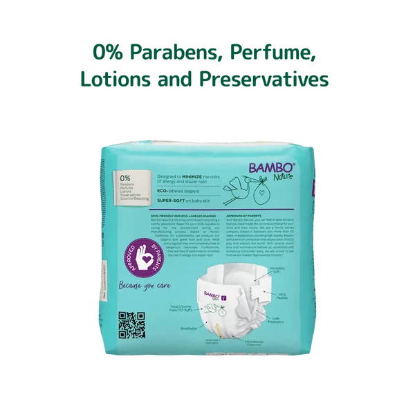 Bambo Nature Baby Diapers Size 1 Xs 2 to 4 kg 22 Count
