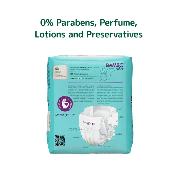 Bambo Nature Diapers Size 3 Medium 4 to 8 kg 28 Count
