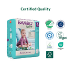 Bambo Nature Diapers Size 4 Large 7 to 14kg 24 Count