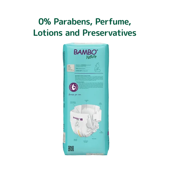 Bambo Nature Diapers Size 5 Xl 12 to 18 kg 44 Count
