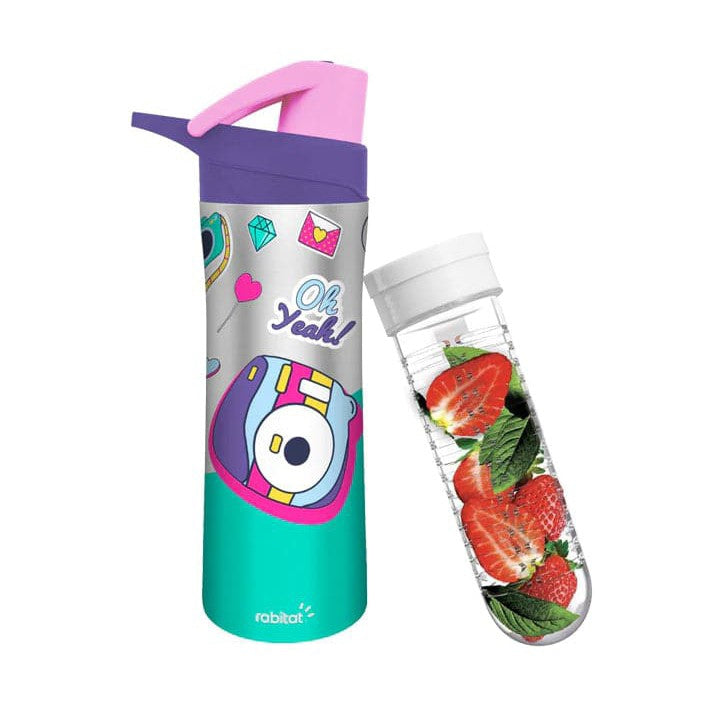 Rabitat Mad Eye Nutrilock Insulated Steel Bottle Red 550ml