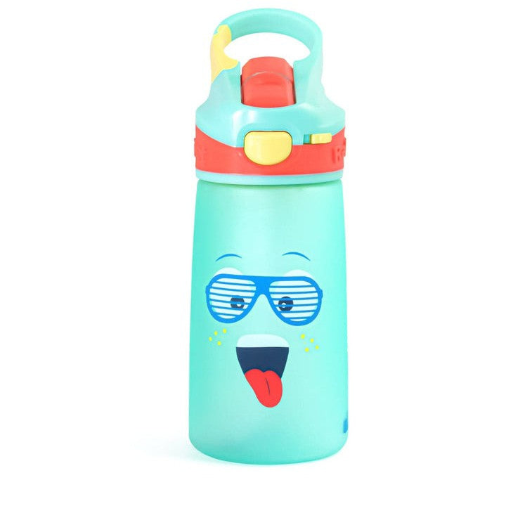Rabitat Snap Lock Sipper Bottle 410ml Ye Blue Sparky Plastic