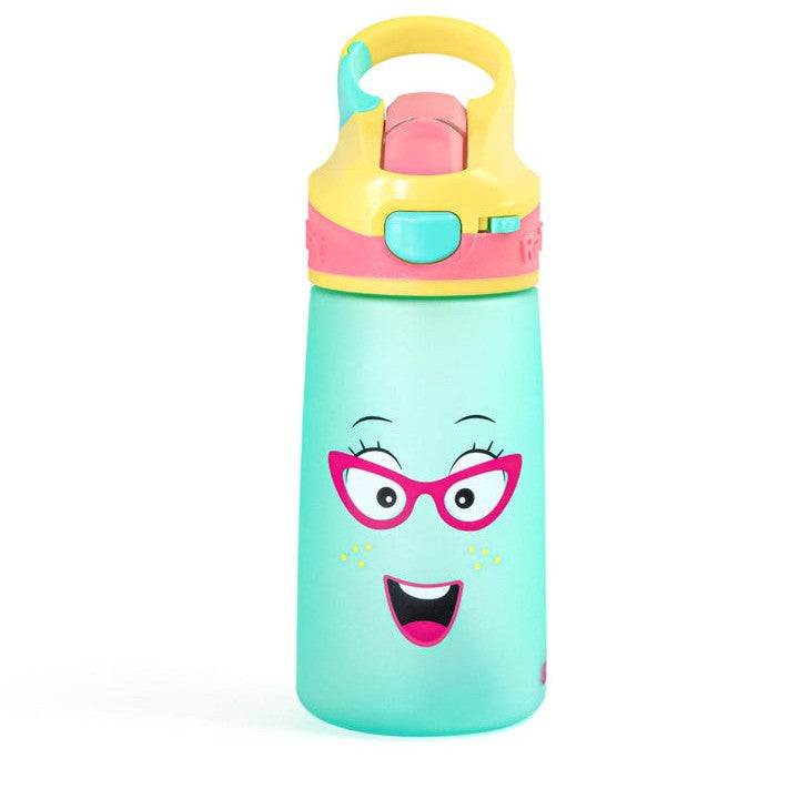 Rabitat Snap Lock Sipper Bottle 410ml Ye Blue Sparky Plastic