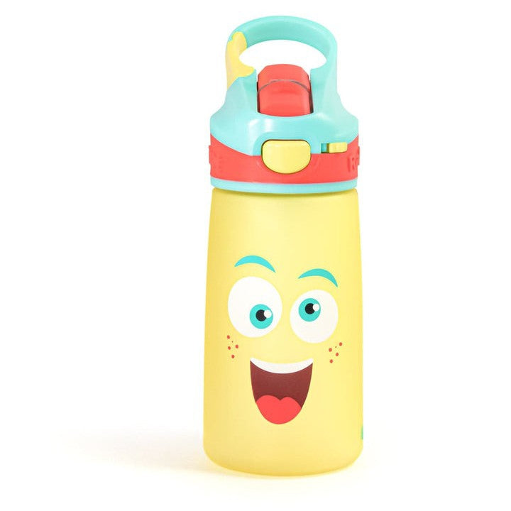 Rabitat Snap Lock Sipper Bottle 410ml Ye Blue Sparky Plastic