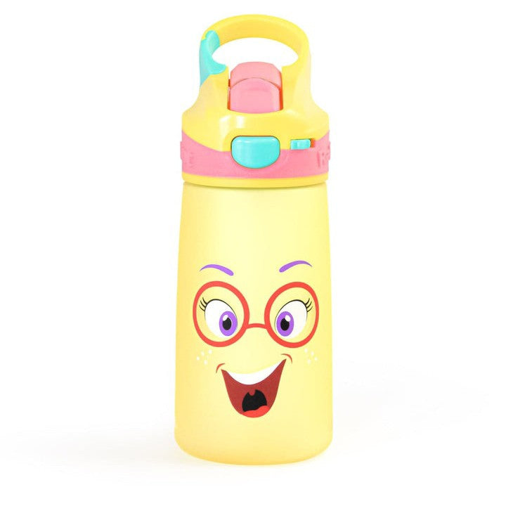 Rabitat Snap Lock Sipper Bottle 410ml Ye Blue Sparky Plastic