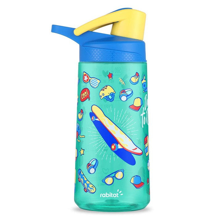 Rabitat Flip Lock Tritan Water bottle for kids 550 ml water bottle for school Sparky Pack of 1