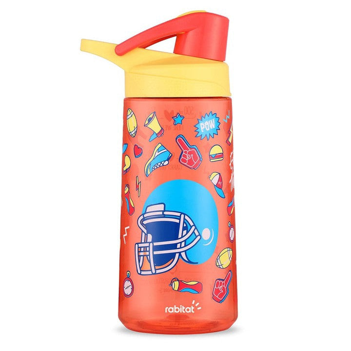 Rabitat Flip Lock Tritan Water bottle for kids 550 ml water bottle for school Sparky Pack of 1
