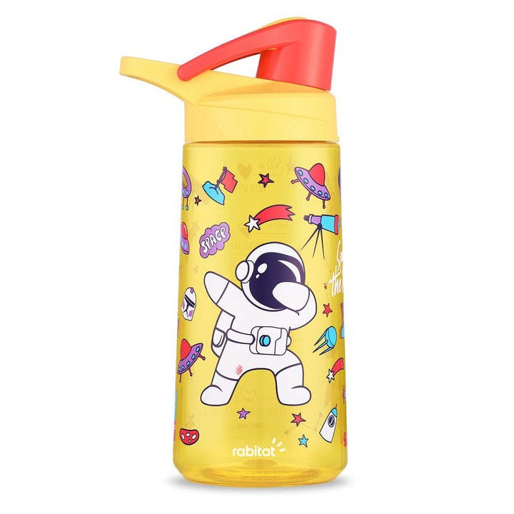 Rabitat Flip Lock Tritan Water bottle for kids 550 ml water bottle for school Sparky Pack of 1