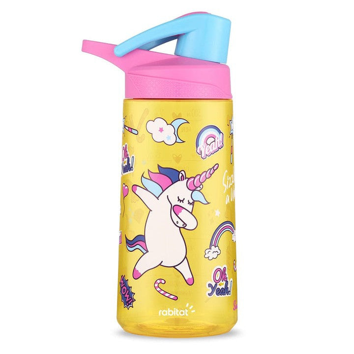 Rabitat Flip Lock Tritan Water bottle for kids 550 ml water bottle for school Sparky Pack of 1