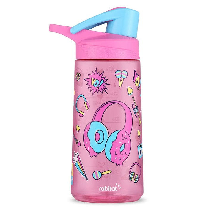 Rabitat Flip Lock Tritan Water bottle for kids 550 ml water bottle for school Sparky Pack of 1
