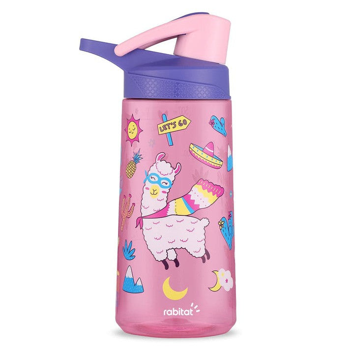 Rabitat Flip Lock Tritan Water bottle for kids 550 ml water bottle for school Sparky Pack of 1