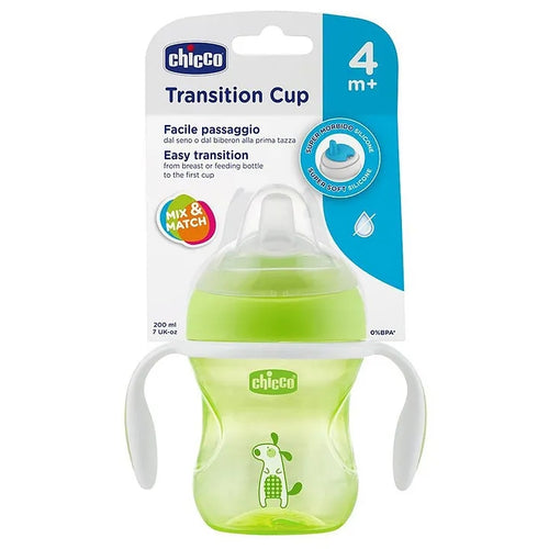 Chicco Transition Cup With Soft Silicone Spout Pink 200 ml Print May Vary