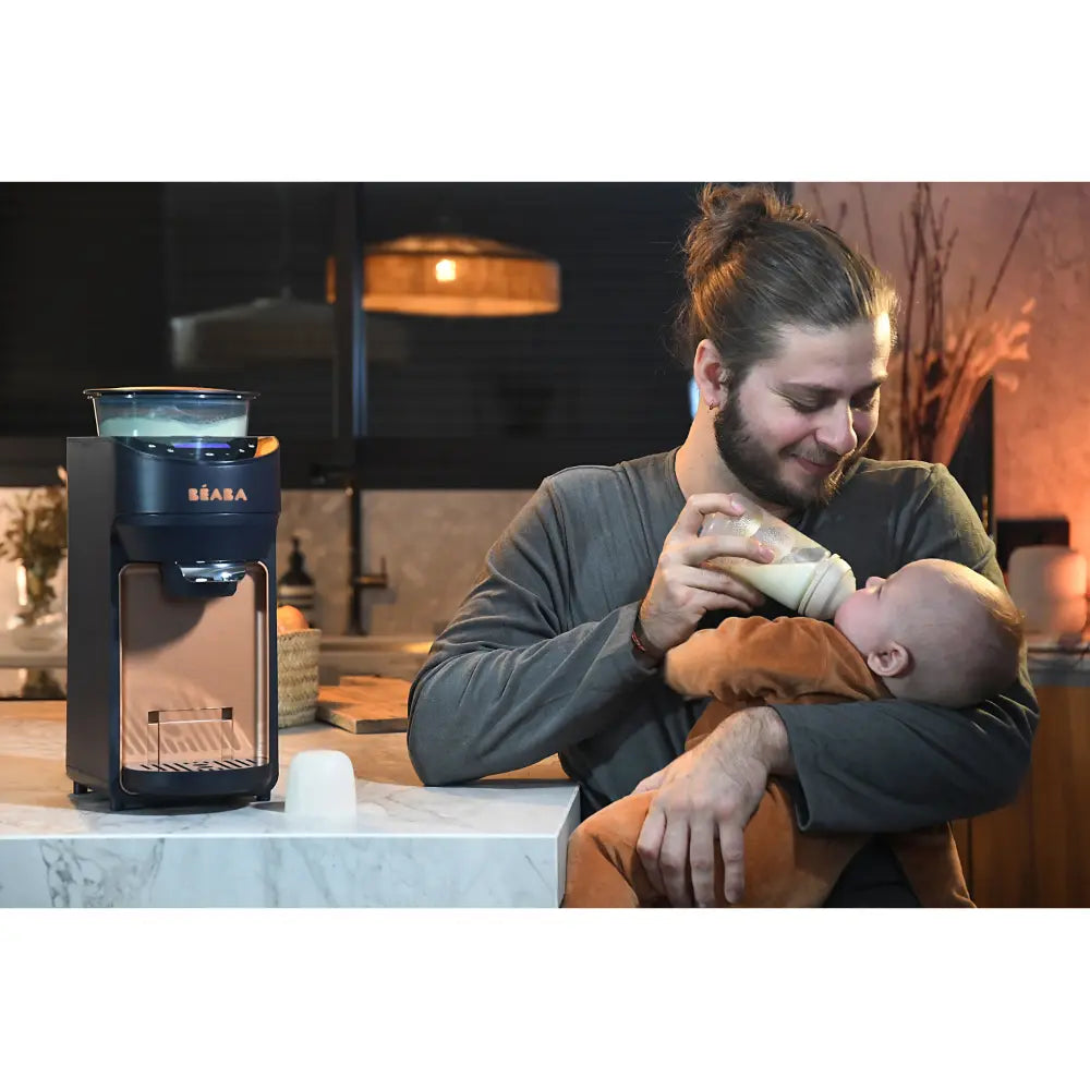 Beaba Milkeo Plus Automatic Baby Bottle Maker &amp; Formula Dispenser Night Blue