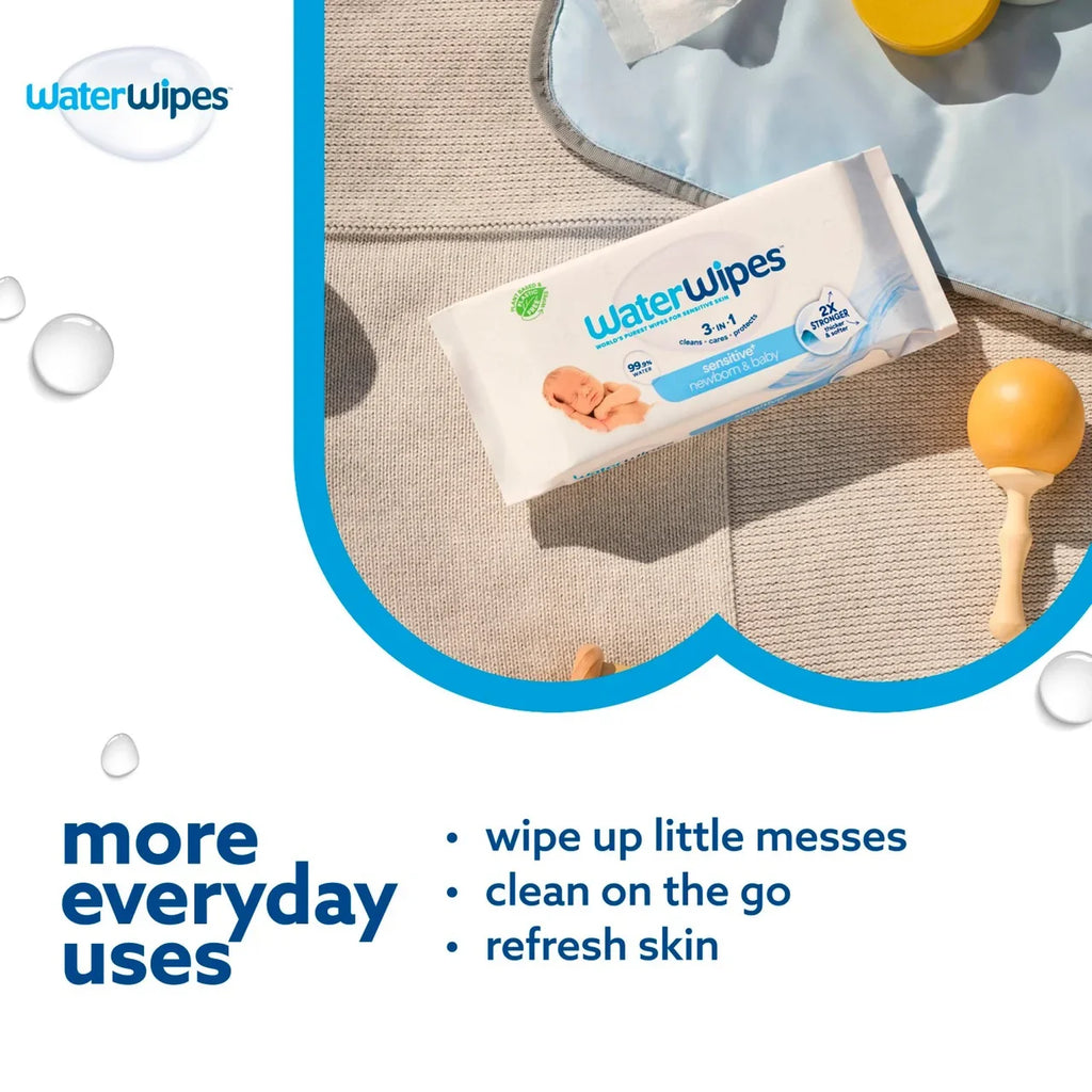 WaterWipes Original Baby Wipes 60 Count Newborn & Sensitive Skin