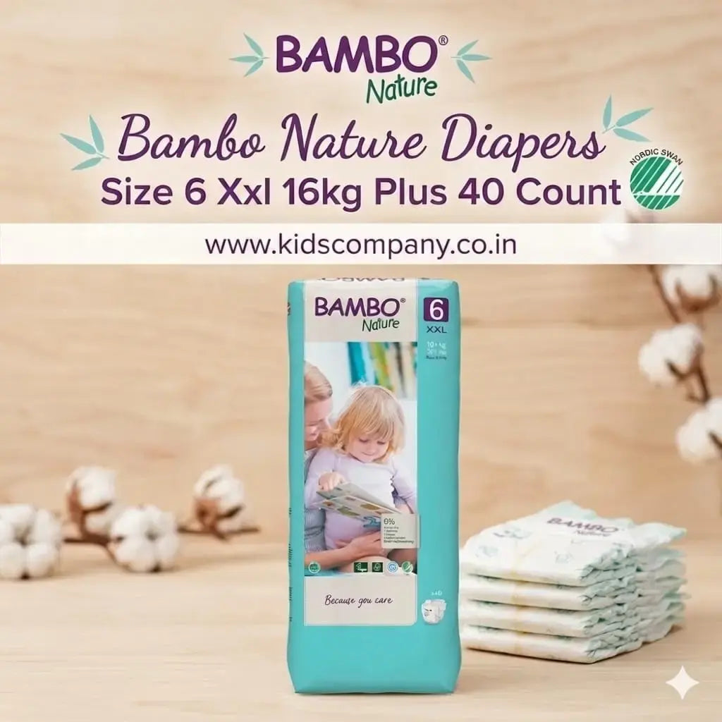 Bambo Nature Diapers Size 6 Xxl 16kg Plus 40 Count