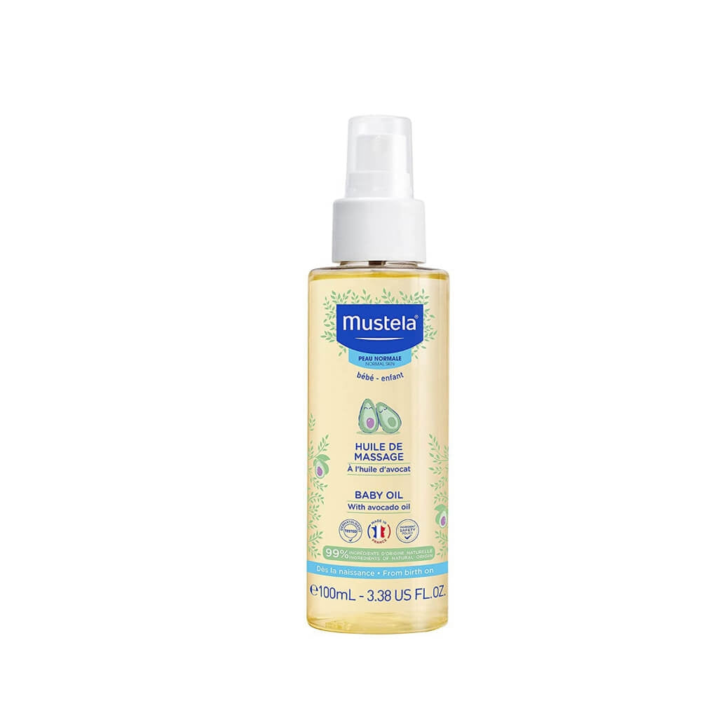 Mustela Baby Oil with Avocado Oil 3 point 38 fl oz 100 ml