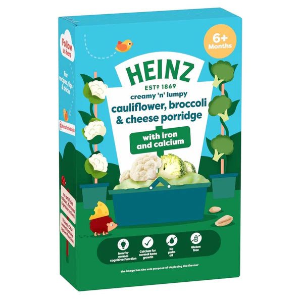Heinz Cauliflower Broccoli Cheese Porridge 6 Plus Months 125g
