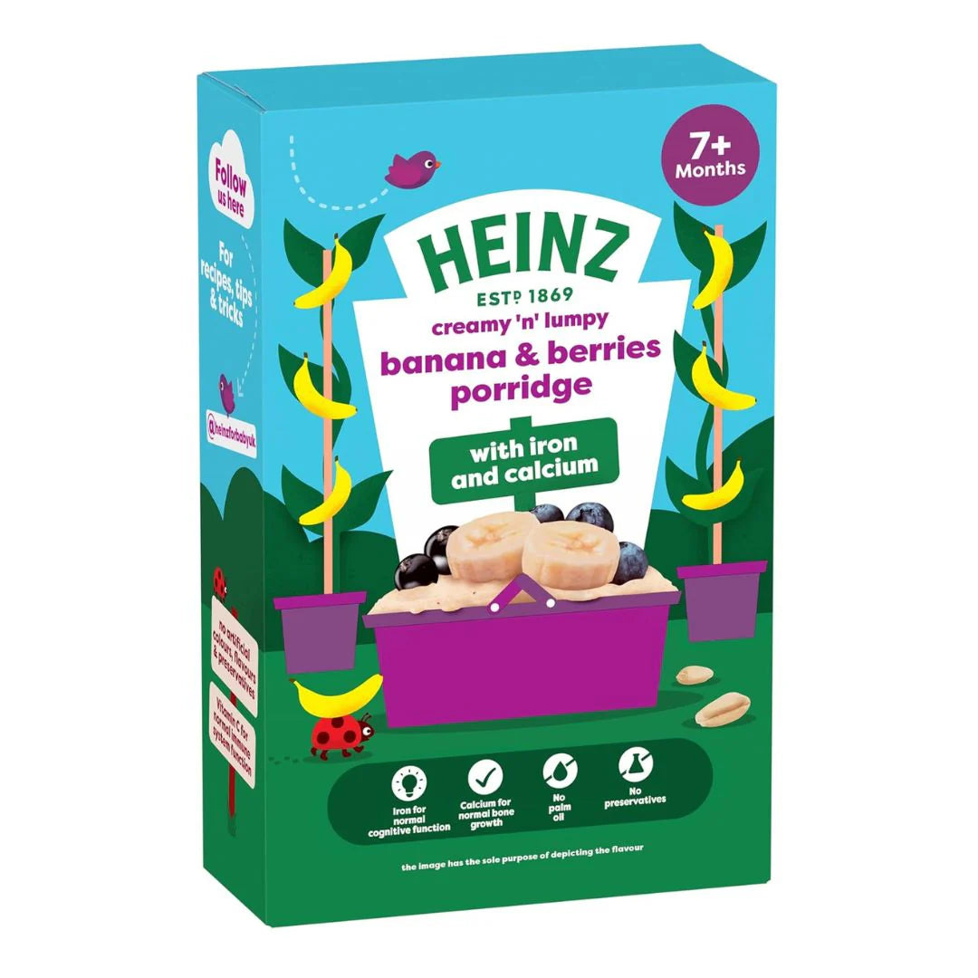 Heinz Banana and Berries Porridge 7 Plus Months 200g