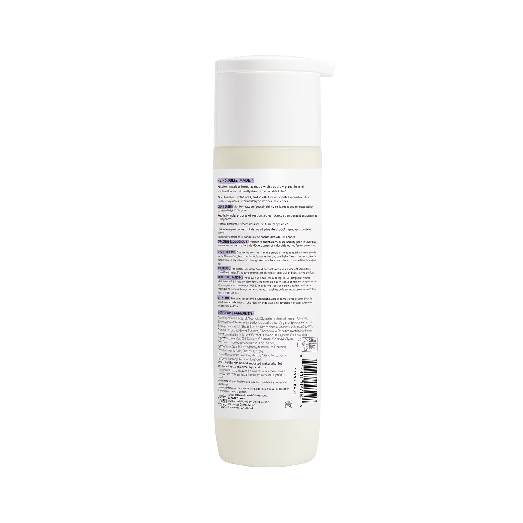 Honest Calm  Conditioner Lavender 10 FL OZ. 295 ML