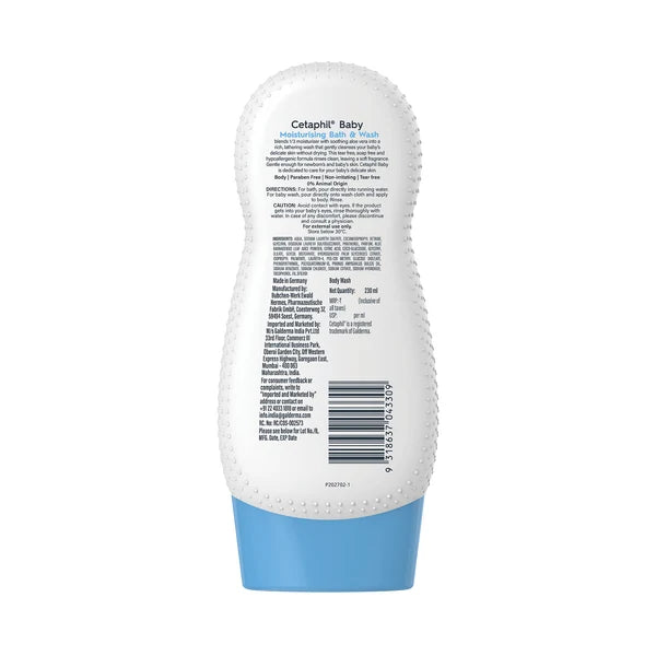 Cetaphil Baby Moisturising Bath And Wash 230ml