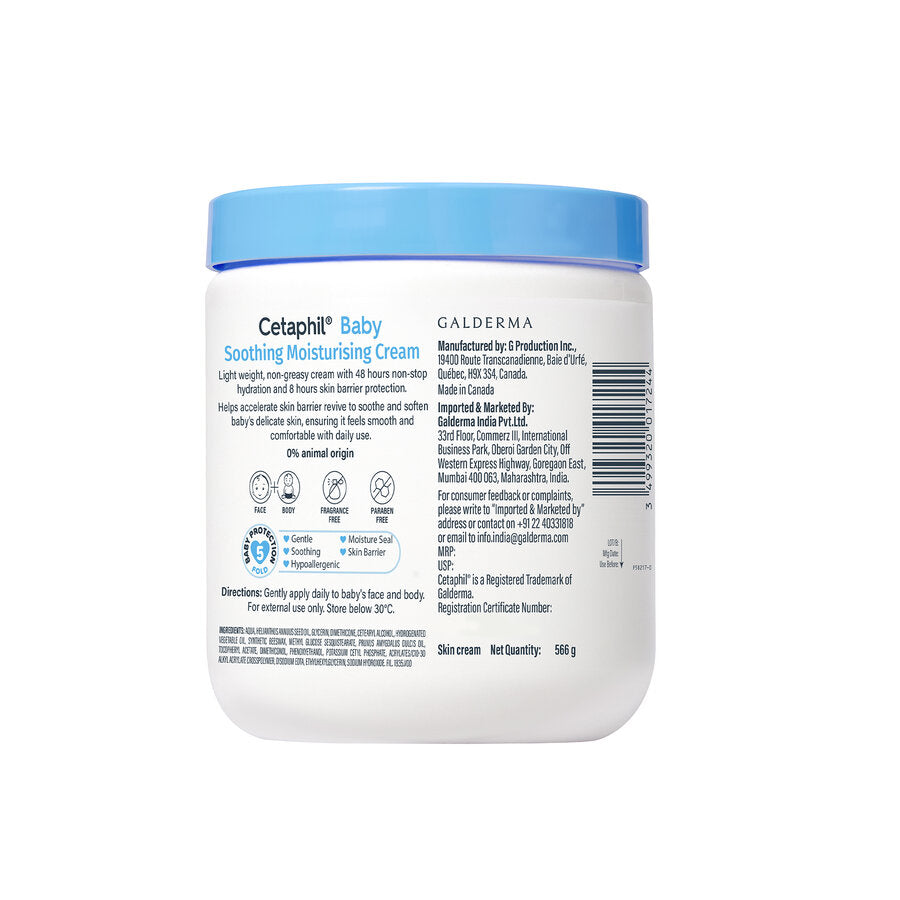 Cetaphil Baby Soothing Moisturising Cream 566g