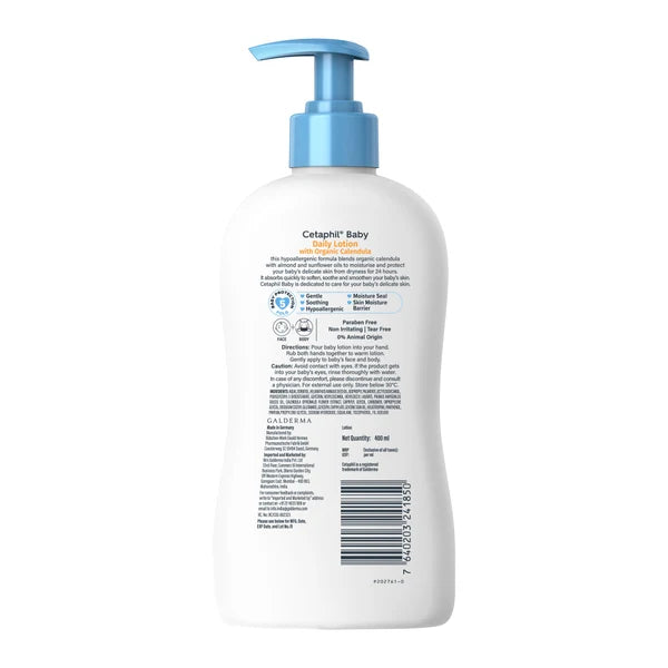 Cetaphil Baby Daily Lotion Organic Calendula 400ml