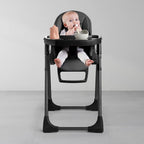 Silver Cross Gourmet High Chair 5 Position Recline Black