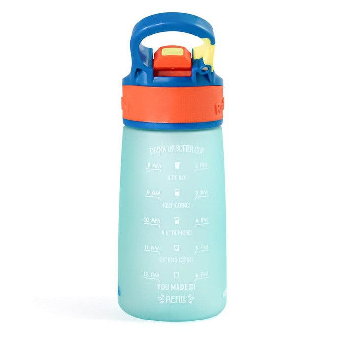 Rabitat Snap Lock Sipper Bottle 410ml Ye Blue Sparky Plastic