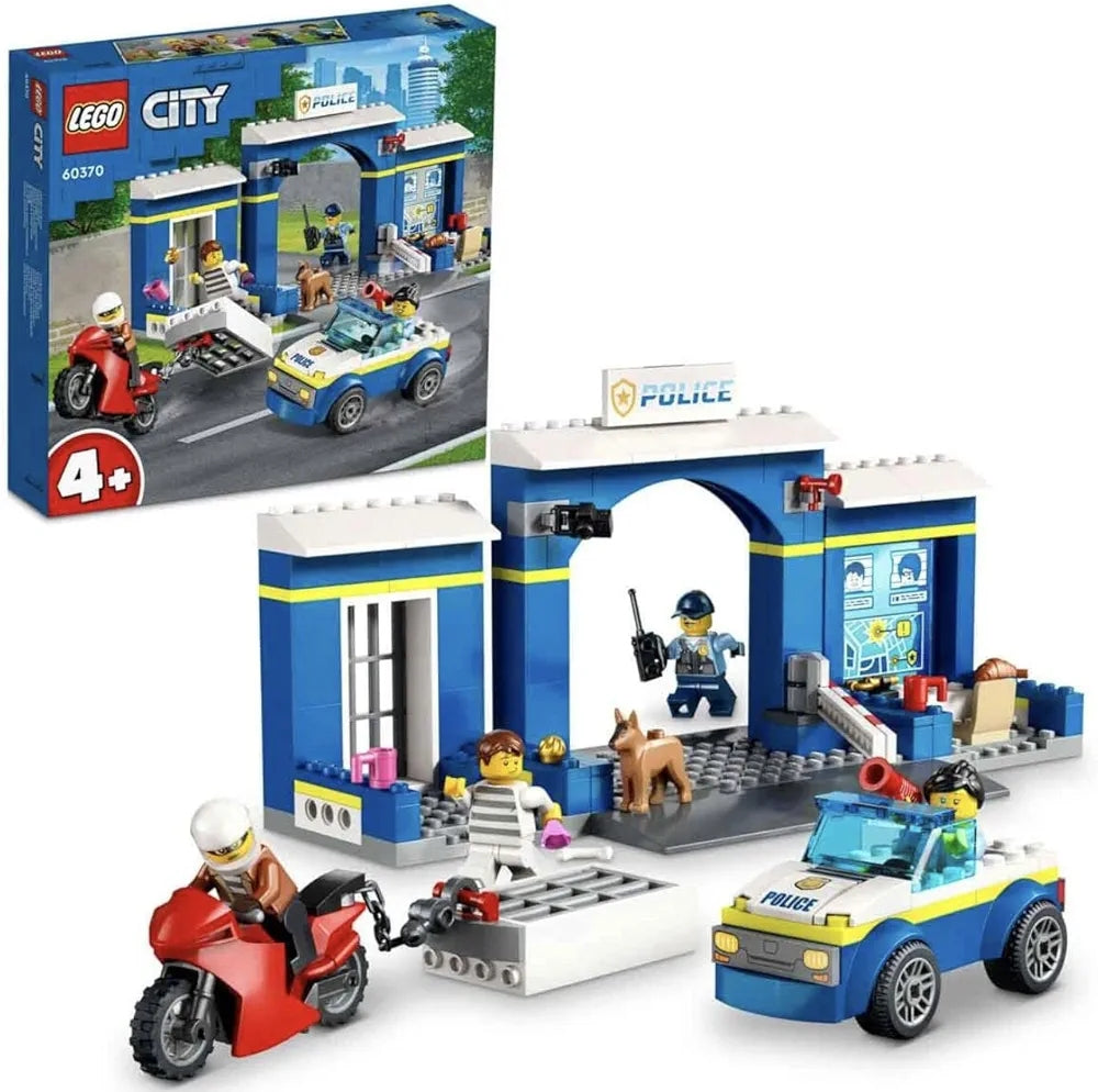 Lego City Police Station Chase 60370 Building Toy Set 172 Pcs