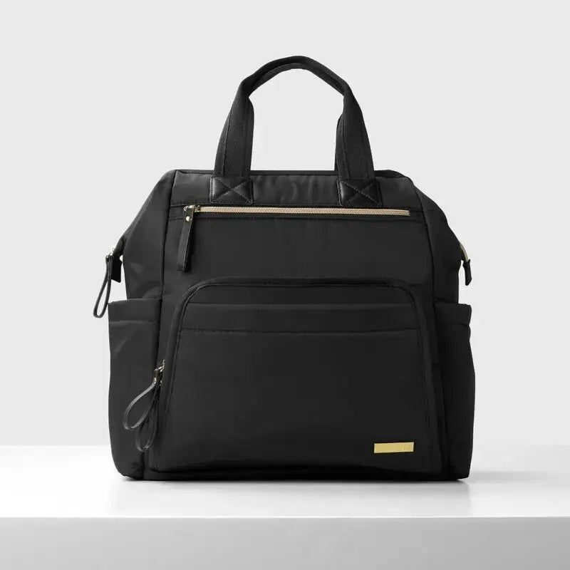 Skip Hop Mainframe Wide Open Backpack Mainframe Large Capacity Diaper Bag Black 200150