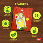 Runbugz Mosquito Repellent Patches, Anti Mosquito Patch - Yellow, 48 Patches