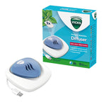 Vicks Portable Waterless Diffuser Includes 2 menthol scented Vapo Pads