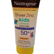 Neutrogena Kids Mineral Sunscreen Sheer Zinc Oxide Lotion broad spectrum Spf 50 with uv