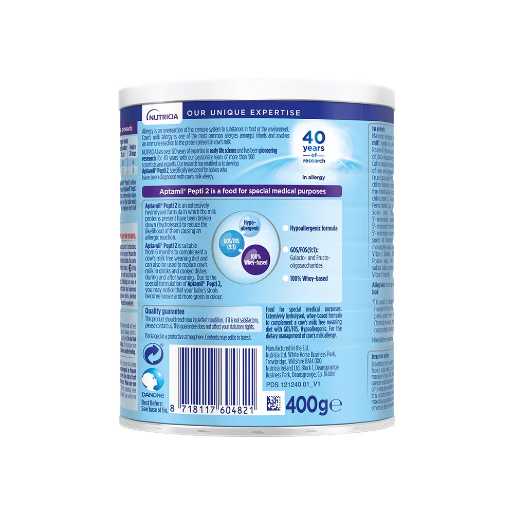 Aptamil Pepti 2 Hydrolysed Formula 400g for 6 Months Plus