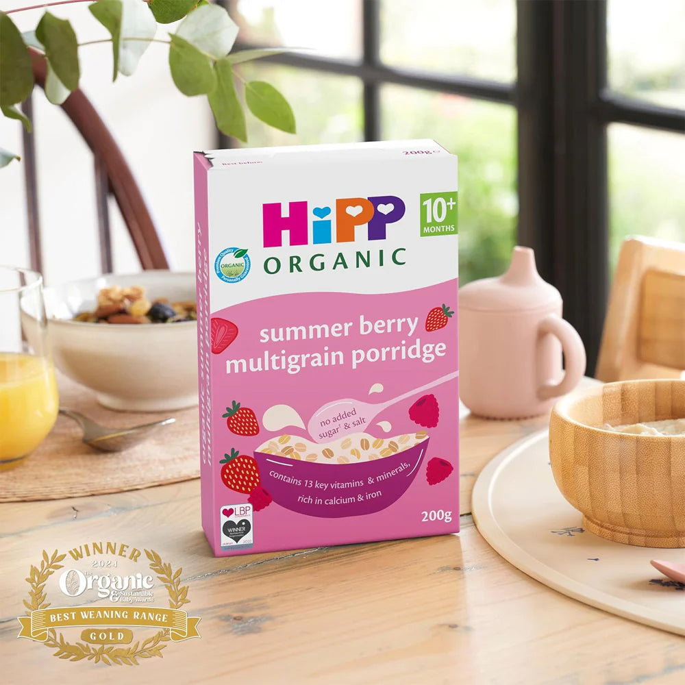 HiPP Organic Summer Berry Multigrain Porridge 10 Months Plus 200g