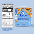 Gerber Lil’ Crunchies® Mild Cheddar snacks for baby Crawler 8+ months