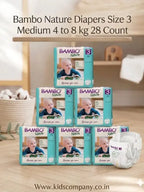 Bambo Nature Diapers Size 3 Medium 4 to 8 kg 28 Count