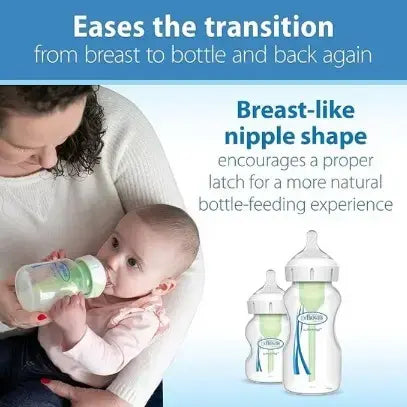 Dr Browns Options plus Wide Neck Baby Bottle Nipple Level1 0 to 3 Months Pack of 2