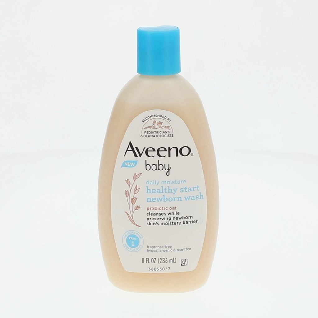 Aveeno Baby Daily Moisture Healthy Start Newborn Wash 8 FL OZ 236 ML