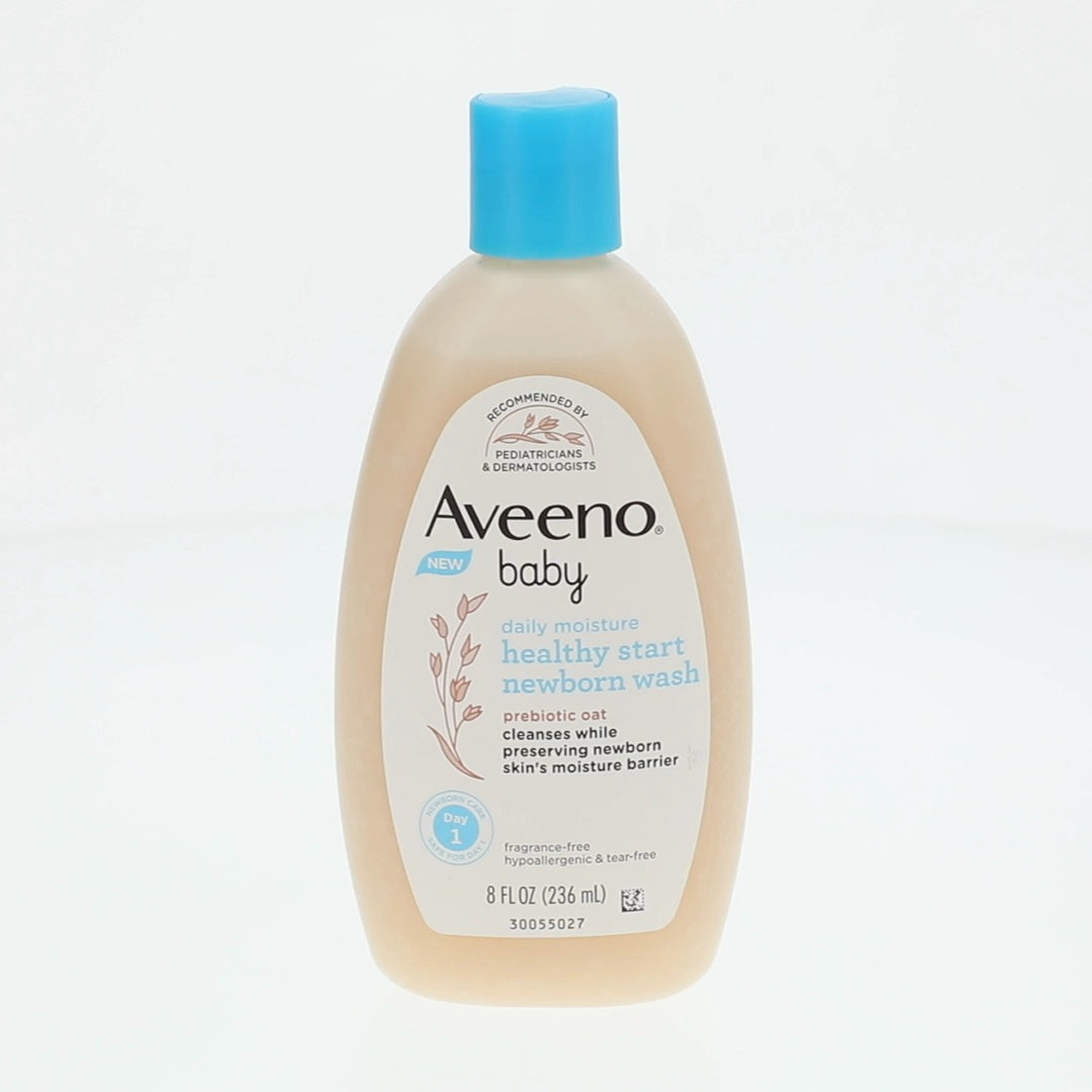 Aveeno Baby Daily Moisture Healthy Start Newborn Wash 8 FL OZ 236 ML
