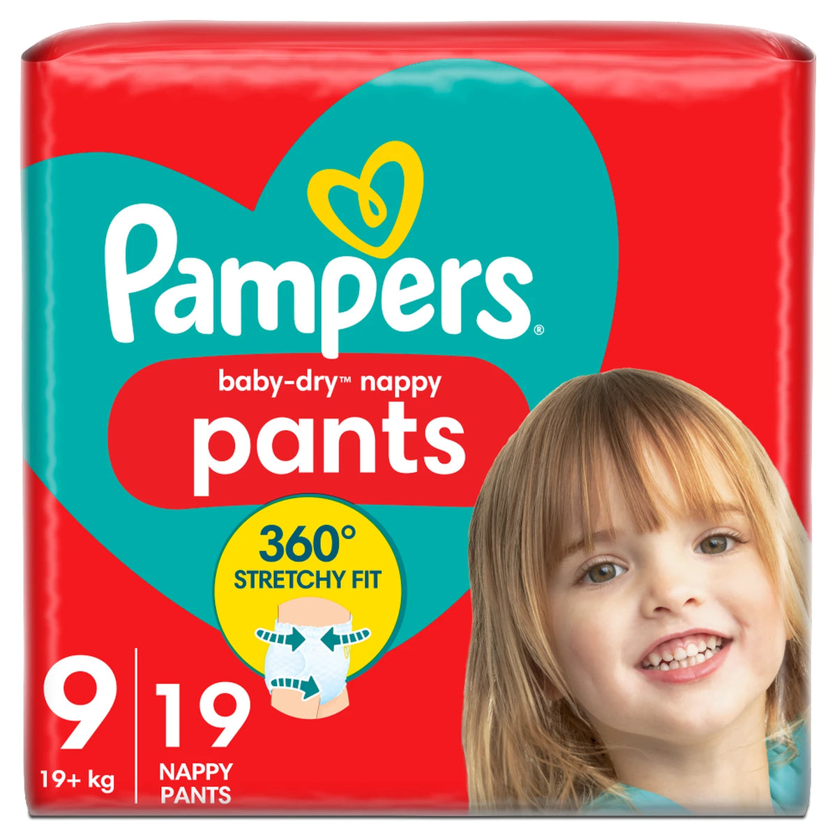Pampers Baby Dry Pants Size 9 19 Count 19 Plus Kg Made in United Kingdom