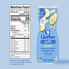 Gerber Grain Grow Puffs Banana 42g 8 Months and above Snacks for crawling Baby