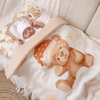 Fancy Fluff 6 Pc Organic New Born Bed Set Cuddle Bear